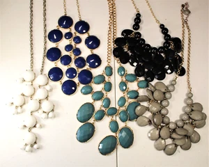 Vintage Lot of Assorted Mixed Variety Layered Necklaces Bib (N112) - Picture 1 of 7