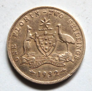 Australia. 1932 Florin.. F+/aVF - Imagen 1 de 4