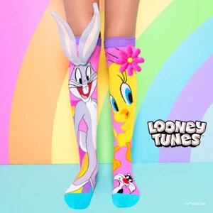 Licensed Looney Tunes Socks by MADMIA Size 6-99 Crazy Fun Socks - Picture 1 of 1