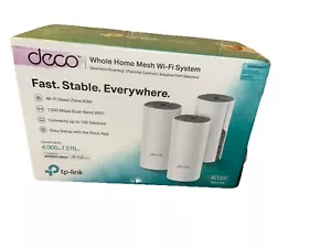 TP-Link Mesh Wi-Fi System for the whole house AC1200, DECO E4(3-PACK)- (GENUIE) - Picture 1 of 10