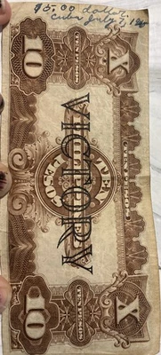 1944 Philippines Ten 10 Pesos Treasury Certificate Victory Series No. 66  - Image 1 of 2