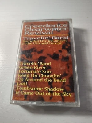 CREEDENCE CLEARWATER REVIVAL - Travelin' Band LIVE - CASSETTE Tape FANTASY- Rock - Image 1 of 3