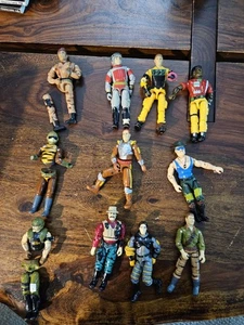 Vintage 90s GI Joe Action Figures Lot Of 11 Some For Parts Or Repair  - Picture 1 of 13