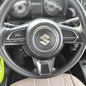 Carbon Fiber Car Steering Wheel Decor Cover Trim For SUZUKI Jimny 2019-2025 - Picture 1 of 7