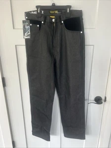 NWT Game Time Jeans Hip Hop Life Baggy Streetwear Denim Black Embroidery 32x30 - Picture 1 of 21
