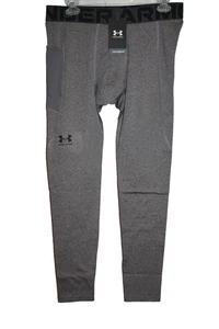 UNDER ARMOUR COLDGEAR Armour Leggings Long Underwear Men's Size XL Gray NEW - Picture 1 of 2