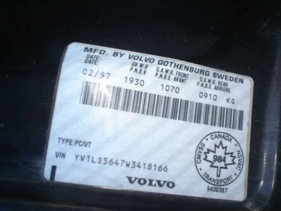 Engine ECM Electronic Control Module With Turbo Fits 98 VOLVO 70 SERIES 233798 - Image 1 of 4