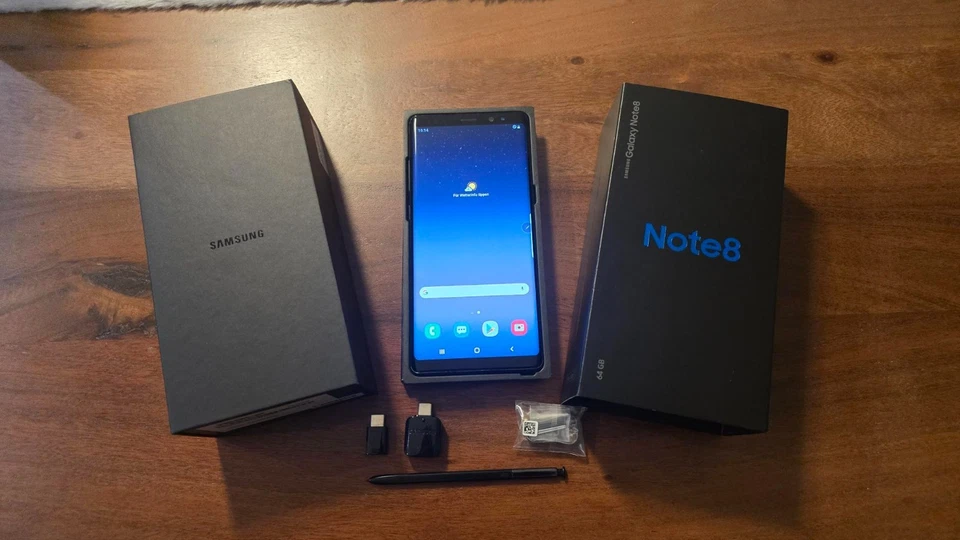 Samsung Galaxy Note8 SM-N950F - 64GB - Midnight Black - Mit Stift - TOP ZUSTAND - Bild 1 von 4