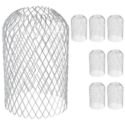 VYH 8 Pack Gutter Downspout Guard Gutter Guards Aluminum Gutter Guard Strainer Gutte