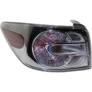 Tail Light Brake Lamp For 2010-12 Mazda CX-7 Left Side Chrome Housing Clear Lens - Picture 1 of 1