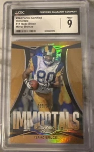 2024 Panini Certified Immortals #11 Isaac Bruce Mirror Bronze/299 CGC Mint 9 - Picture 1 of 3