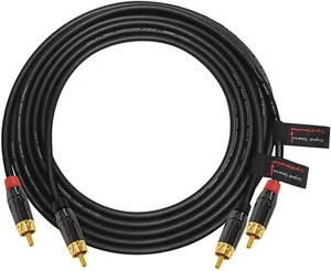 1 Meter –Directional Quad RCA Interconnect Cable Mogami 2534 and  Amphenol  - Picture 1 of 8