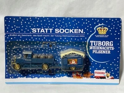 Grell Werbemittel Tuborg Christmas-Pilsener Beer Delivery Truck, 5.5" 1/87, HO Foto 1 de 3