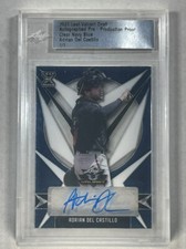 2021 Leaf Valiant Draft Adrian Del Castillo 1/1 Auto Proof Clear Navy Blue
