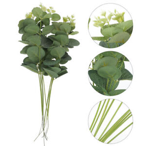  10 Pcs Silk Flower Eucalyptus Plugin Wedding Garland Greenery
