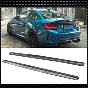 Faldas laterales de fibra de carbono para 2016UP BMW F87 M2 M2C estilo 3D extensión delantales labiales - Imagen 1 de 12