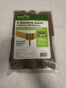 Frame It All 2 Corner Stacking Joints for Raised Garden Bed New Sealed