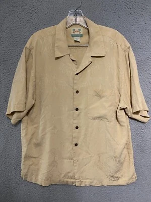 Camisa hawaiana de seda de manga corta jacquard Reyn Spooner Regency para hombre talla mediana adulto Foto 1 de 4