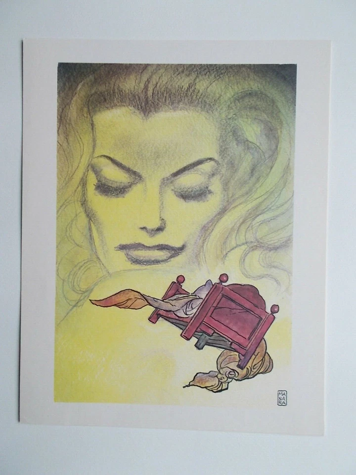 Milo Manara  ( Art Print )  " Anita Ekberg  " - Photo 1/1