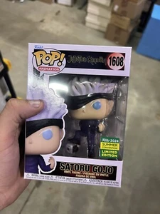 FUNKO POP! JUJUTSU KAISEN SATORU GOJO WITH DEFEATED JOGO SDCC SHARED EXCLUSIVE - Picture 1 of 4