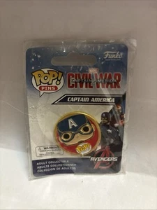 Funko POP! Pin - Captain America Civil War  (1.25 inch) Brand New Ultra Rare HTF - Picture 1 of 2