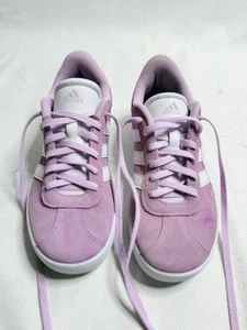 Adidas VL Court 3.0 GS Kids Casual Shoes Lilac/White Size 3 - Picture 1 of 8
