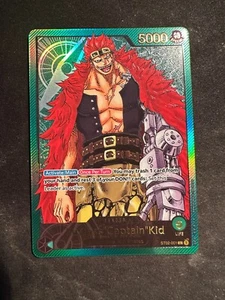 Eustass"Captain"Kid - ST02-001 - Promo - One Piece Card Game- Premium Leader N/M - Foto 1 di 2
