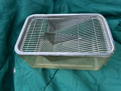 10 jaulas de ratas de ratón de laboratorio usadas y perchas para tarjetas de notas Foto 1 de 4