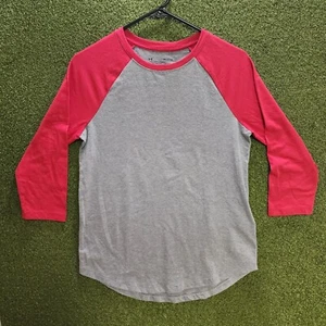 Under Armour Women's Heatgear 3/4 Sleeve S Loose Crew Neck Shirt Gray Red 1216 - Picture 1 of 4