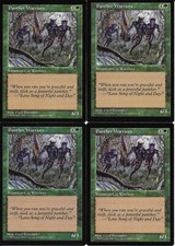MTG: PANTHER WARRIORS Visions COMMON; played, Excellent condition x4