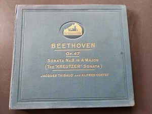 SET 4X 78 12" - BEETHOVEN OP 47 - JACQUES THIBAUD - ALFRED CORTOT - - Bild 1 von 6