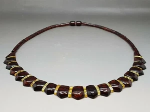 17,9 Zoll Elegante Baltische Bernstein Cloepatra Halskette Perlen für Frau Cognac/Citrin - Bild 1 von 4