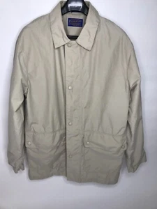 Men’s Pendleton Cotton/Nylon Packable Trench Rain Coat •Size S *EUC - Picture 1 of 12