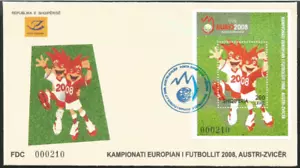 Albania 2008 FDC Europe Football Championship Austria - Switzerland - Picture 1 of 1