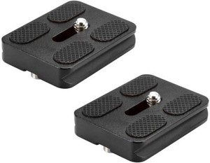 2Pcs PU-50 Quick Release Plate for Benro Mefoto Arca Swiss Tripod Ball Head