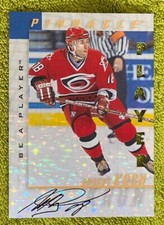 1997-98 Pinnacle Be A Player Die-Cut PRISMATIC CAR #140 - Robert Kron (Hurricane.)