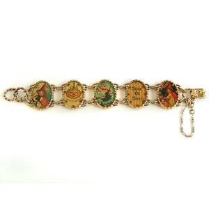 Halloween Bracelet Maximal Art Collector's Holiday John Wind Pumpkin Witch - Picture 1 of 4
