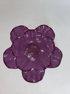 Studio B By Magenta Purple Flower Decorative Plate - Picture 1 of 6
