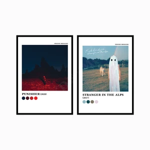 PHOEBE BRIDGERS Discography Aesthetic Colour Pallette Album Music Poster Prints - Picture 1 of 1