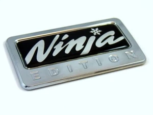 Ninja Edition Chrome Emblem with domed decal Car Badge - Imagen 1 de 2
