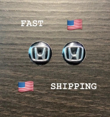 NEW HONDA 2pcs 14mm Circular Key Fob Emblem Sticker Decal Badge FREE SHIP USA - Image 1 of 3