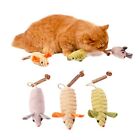 Masyoma Lot de 3 jouets interactifs en peluche Silvervine pour chatons souris...