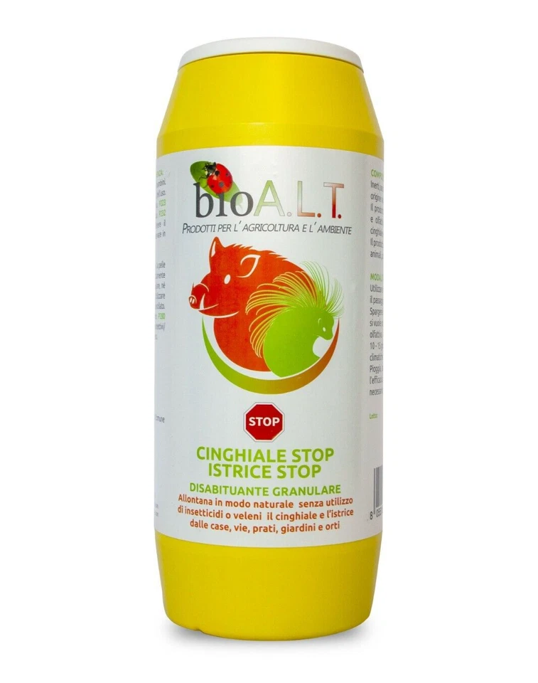 Stop Cinghiali e Istrici Disabituante Repellente Granulare  Miscela di Oli 1 kg - Immagine 1 di 3