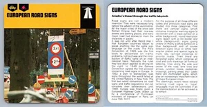 European Road Signs - Types Of Road - Edito Service #15-18 Auto Rally Card - Picture 1 of 1