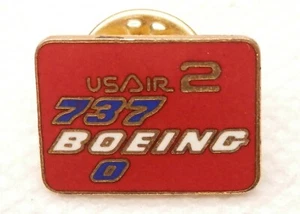 De colección Boeing 737-300 USAir #2 Promo Empleado Premio Sombrero/Pin Solapa - ¡PEQUEÑO! - Imagen 1 de 2
