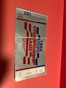 USFL CHAMPIONSHIP JULY 14, 1985 GAME TICKET - BALT. STARS OAKLAND INVADERS - Picture 1 of 2