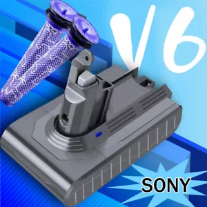 SONY 9000mAh Battery for Dyson V6 DC61 DC62 SV05 SV06 SV03 SV04 SV08 BATTERY/2x Filter - Picture 1 of 17