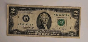 Trinary 1976 A $2 Dollar Bill Note 1, 3 ,7 - 13133771 - Picture 1 of 2
