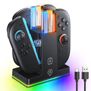 Ladestation für Nintendo Switch 2 (2025) für Joy-Con 2, Dual-Direction Magne... - Bild 1 von 8