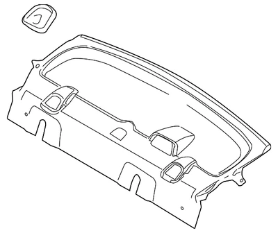 Guarnição de bandeja genuína Ford Pkg 8S4Z-5446668-AD - Imagem 1 de 2
